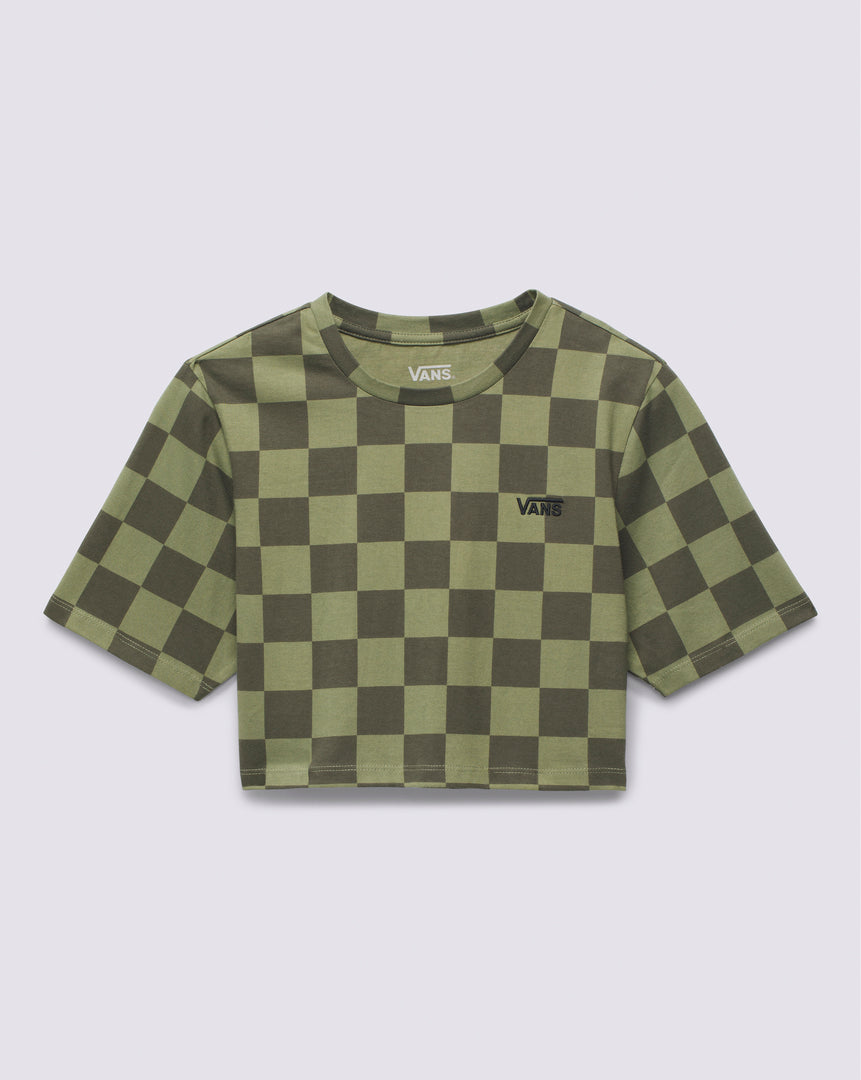 Checker Crew Crop Shirt