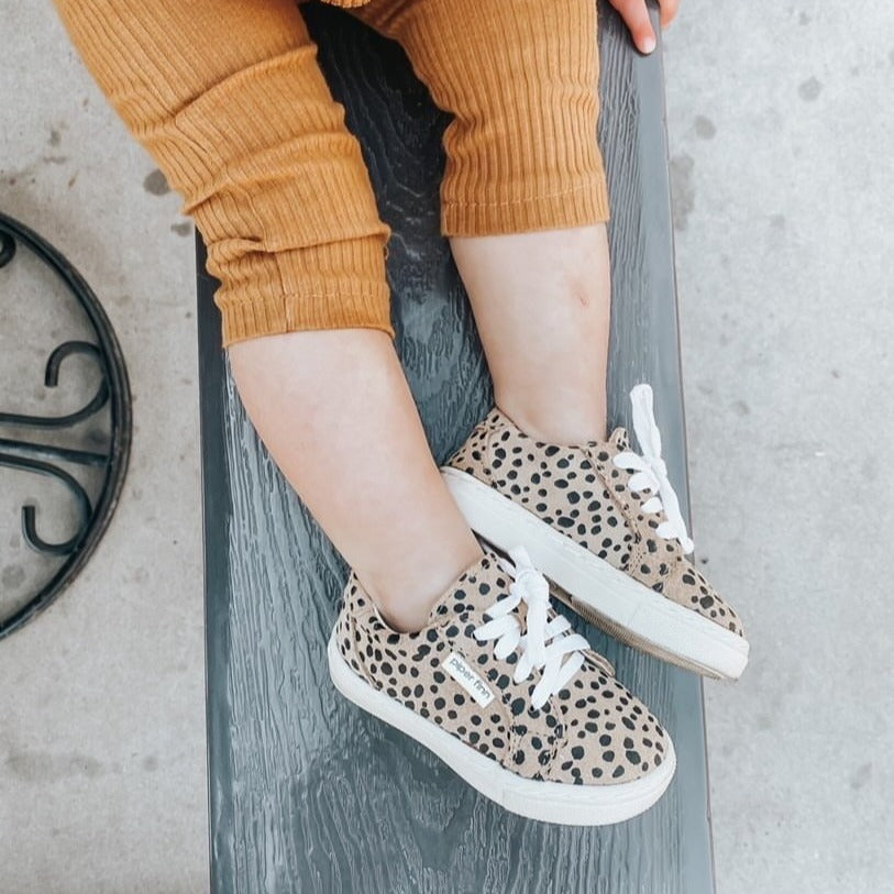 Cheetah Print Low Top Sneakers