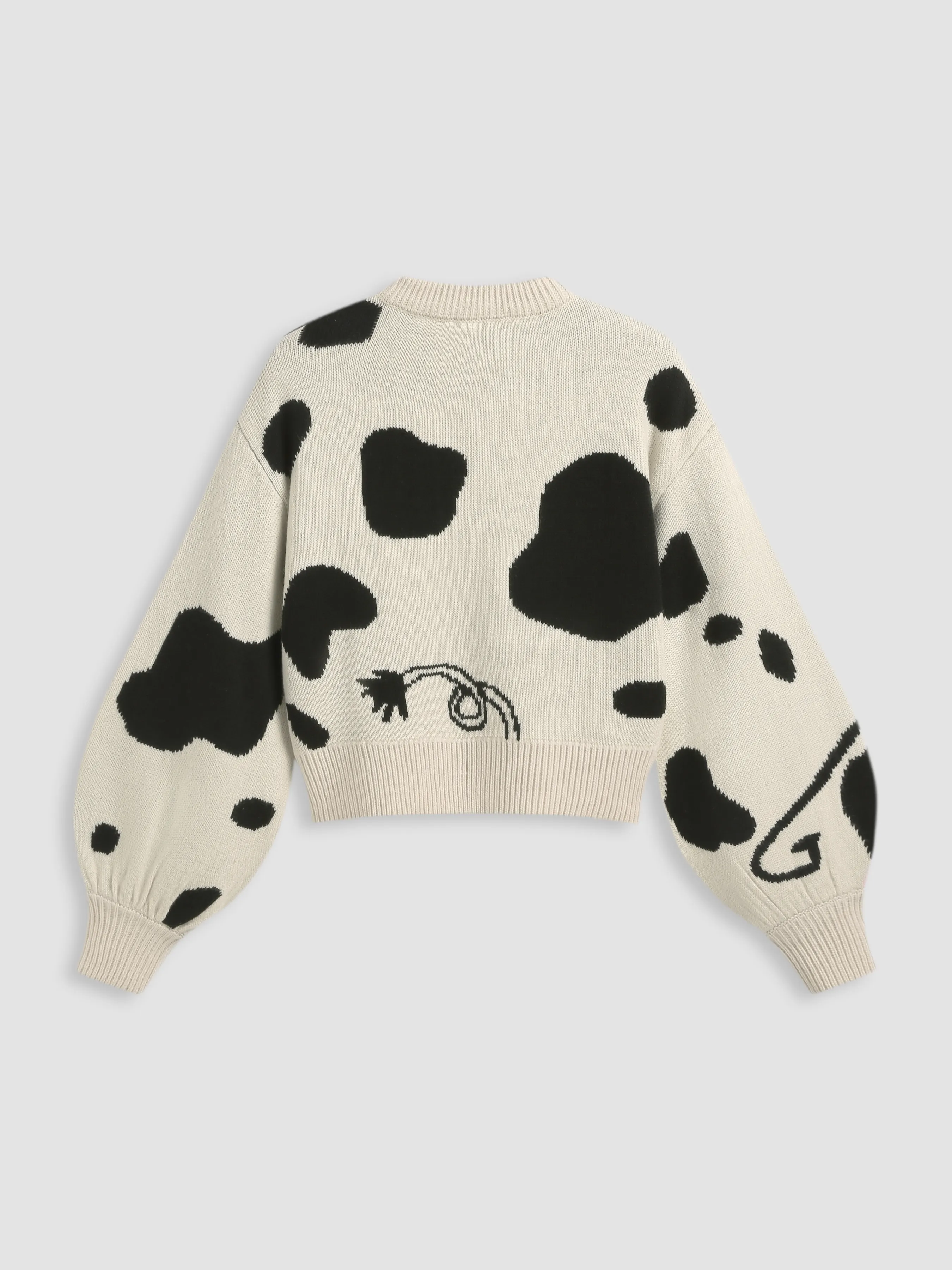 Cider Long Sleeves Animal Pattern Sweatshirt Casual Style