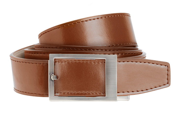 Classic Walnut Dress Belt, 1.375 Strap