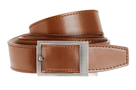 Classic Walnut Dress Belt, 1.375 Strap