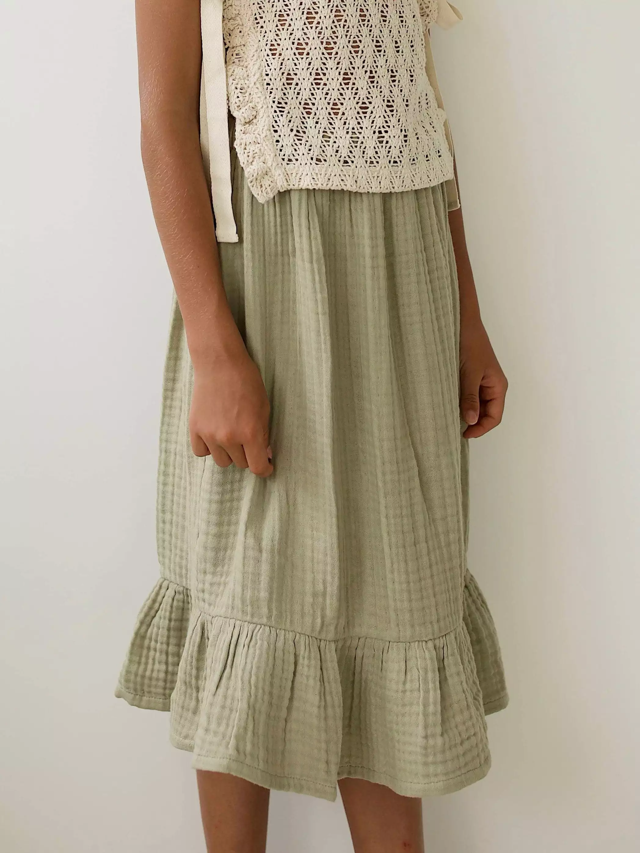 Claudia Skirt, Dried Herb - Shop Now from [website]