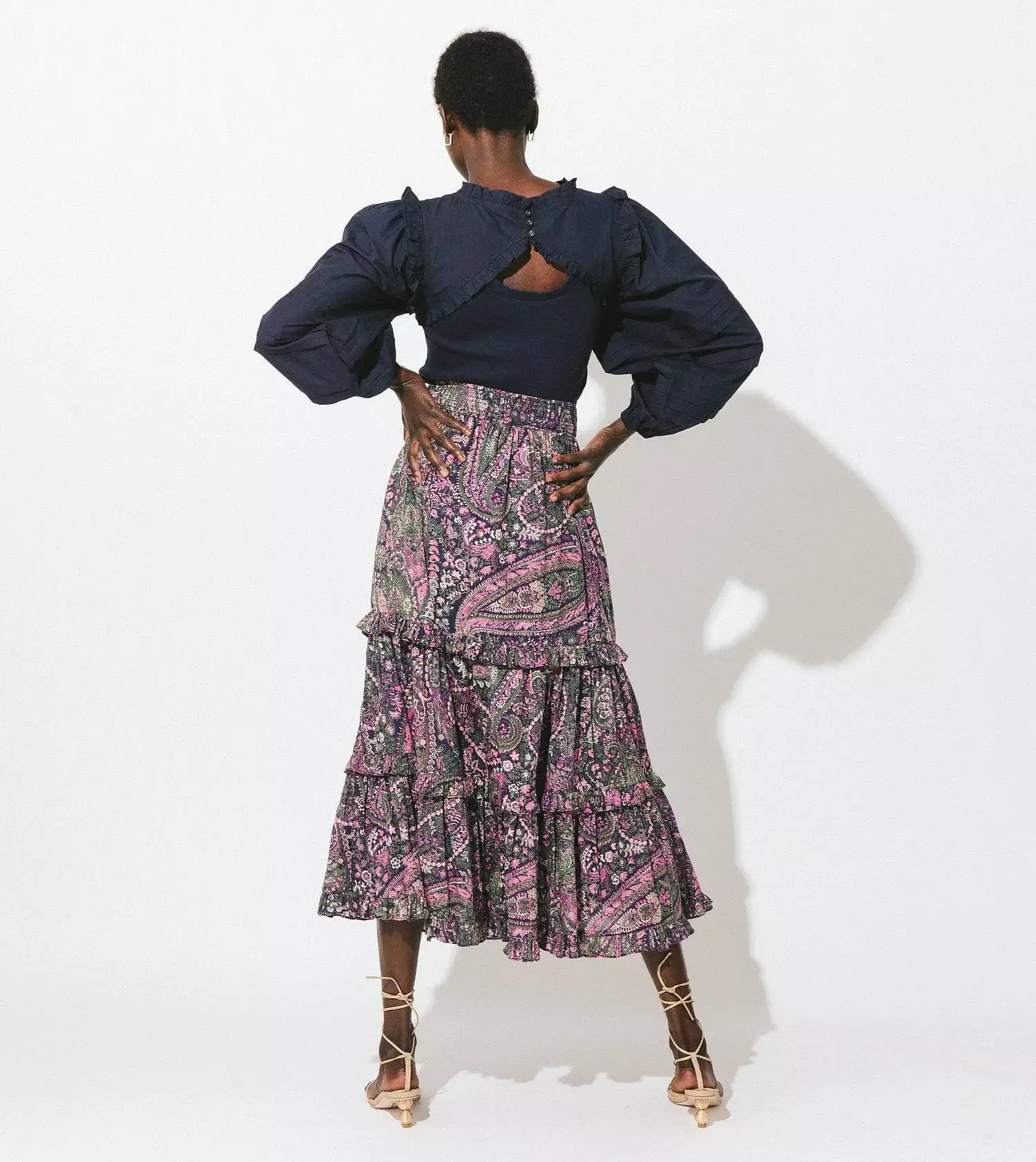 Cleobella Darcy Skirt - Purple Paisley