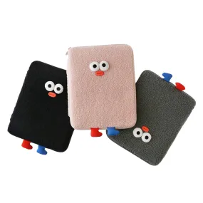 Cute Character Square iPad Laptop Sleeves Cases Protective Covers Purses Handbags Sponge Pouches - School Collage Design