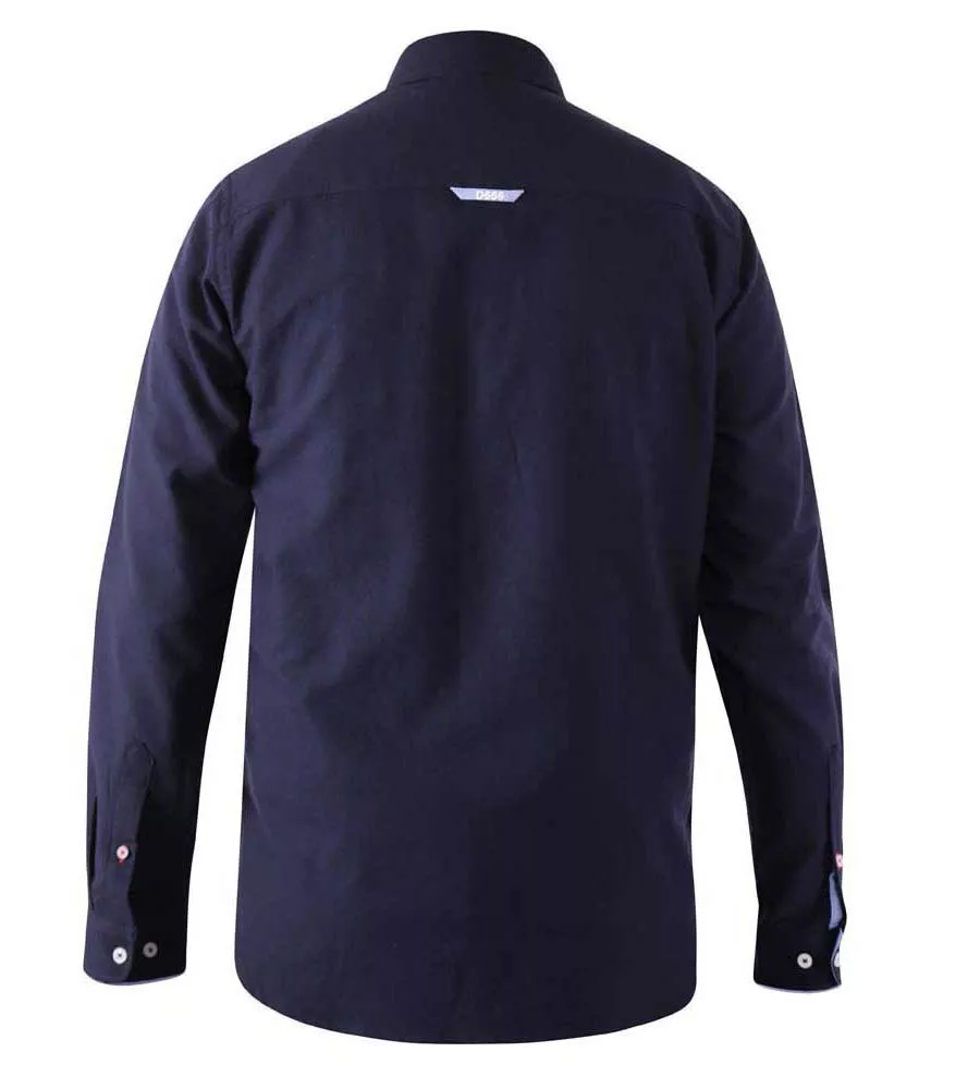 D555 Navy Oxford Shirt With Long Sleeves for Tall Men (COLCHESTER-1)