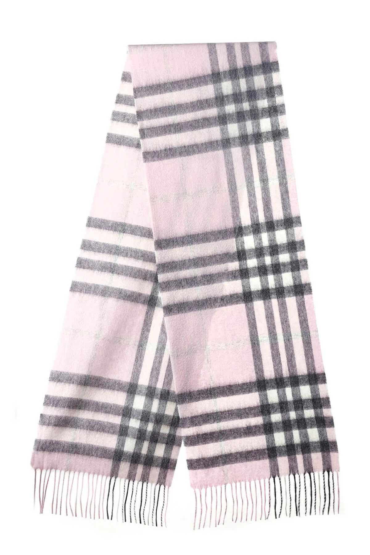 Milan Ivory Check Lambswool Scarf by DC