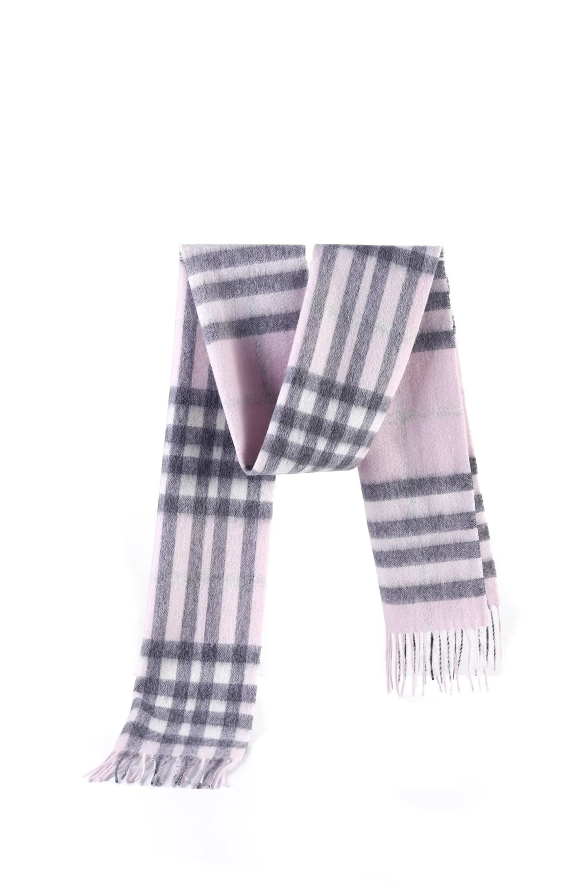 Milan Ivory Check Lambswool Scarf by DC