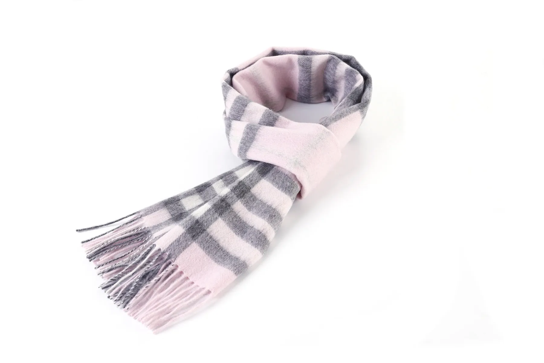 Milan Ivory Check Lambswool Scarf by DC