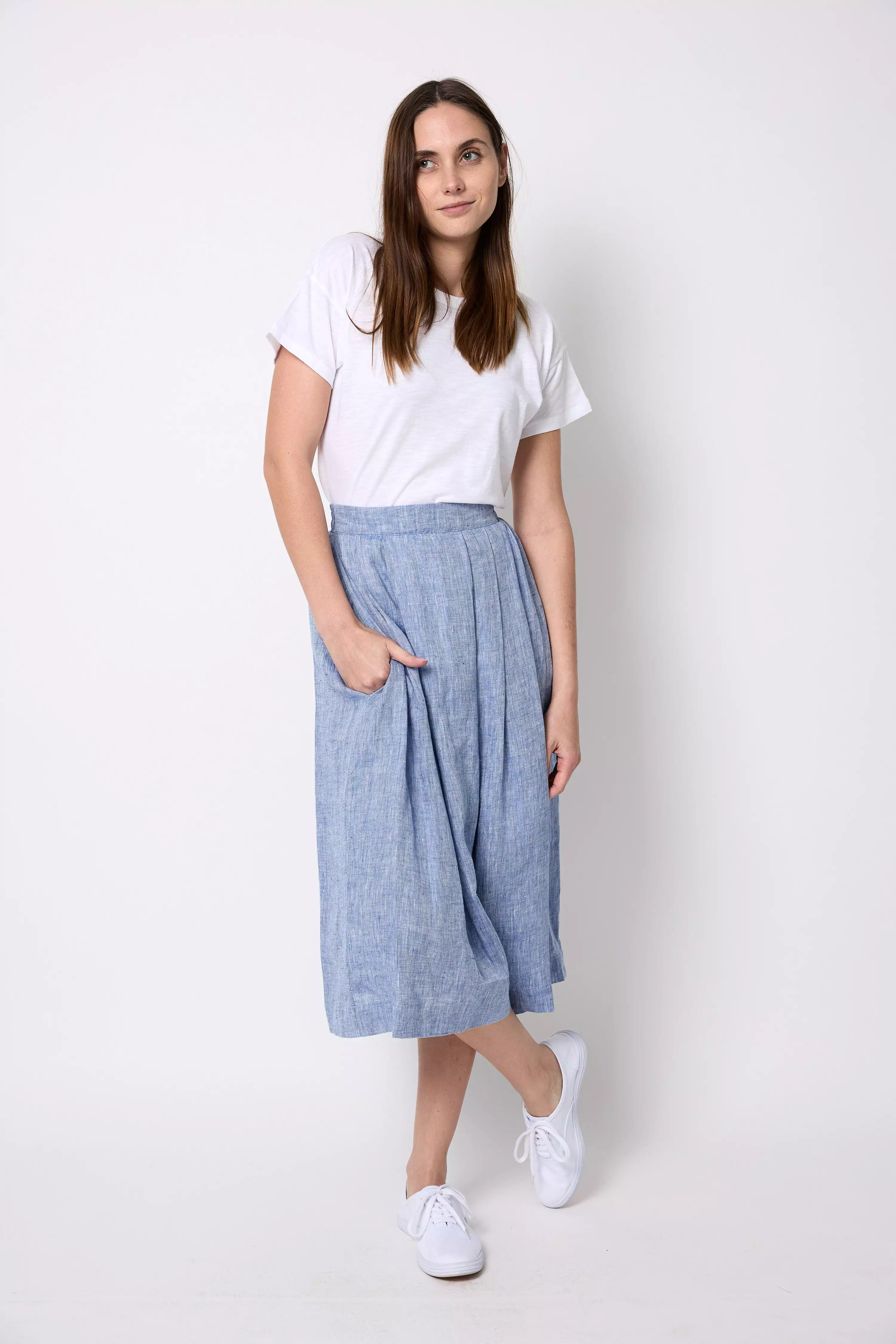 Denim Skirt - Indigo