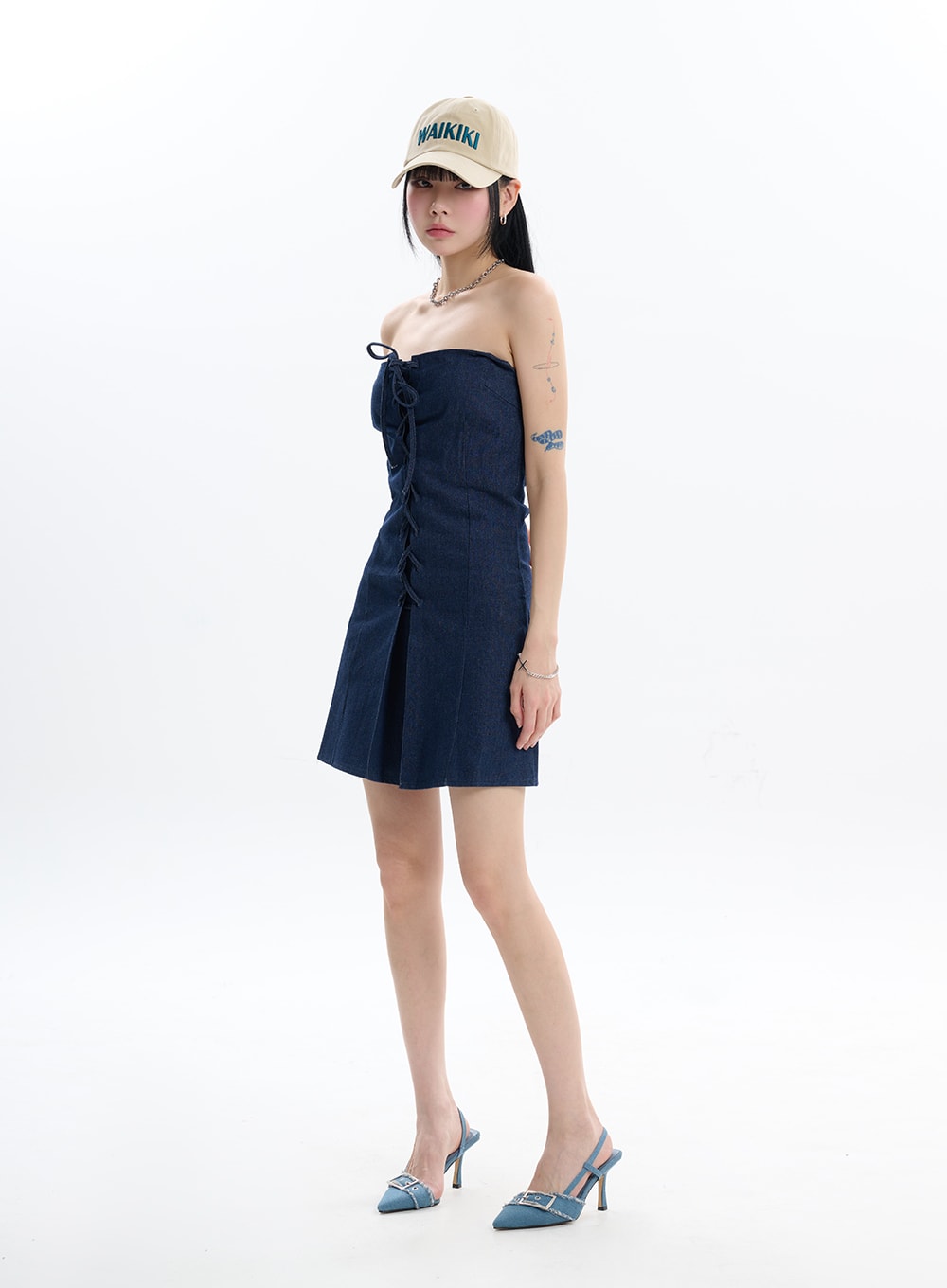 Denim Tube Dress - IF413