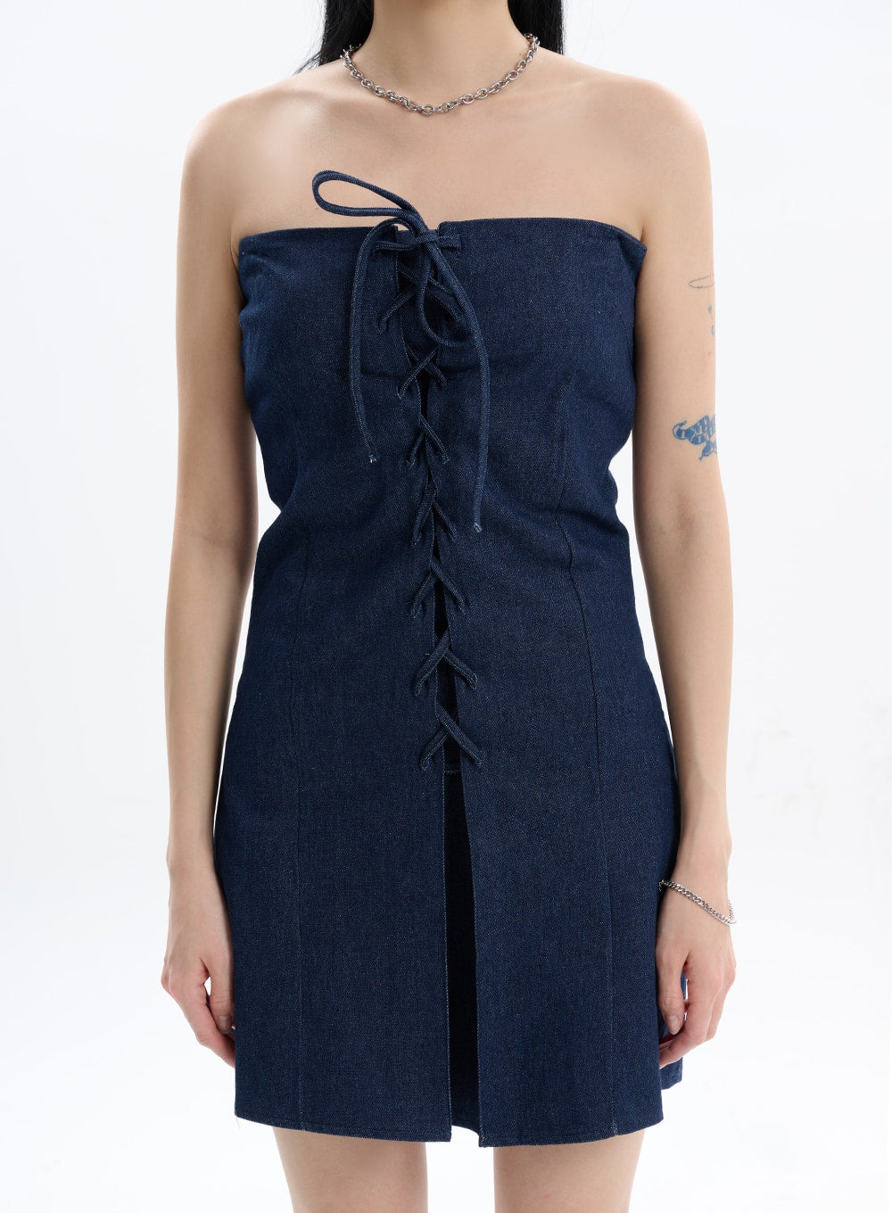 Denim Tube Dress - IF413