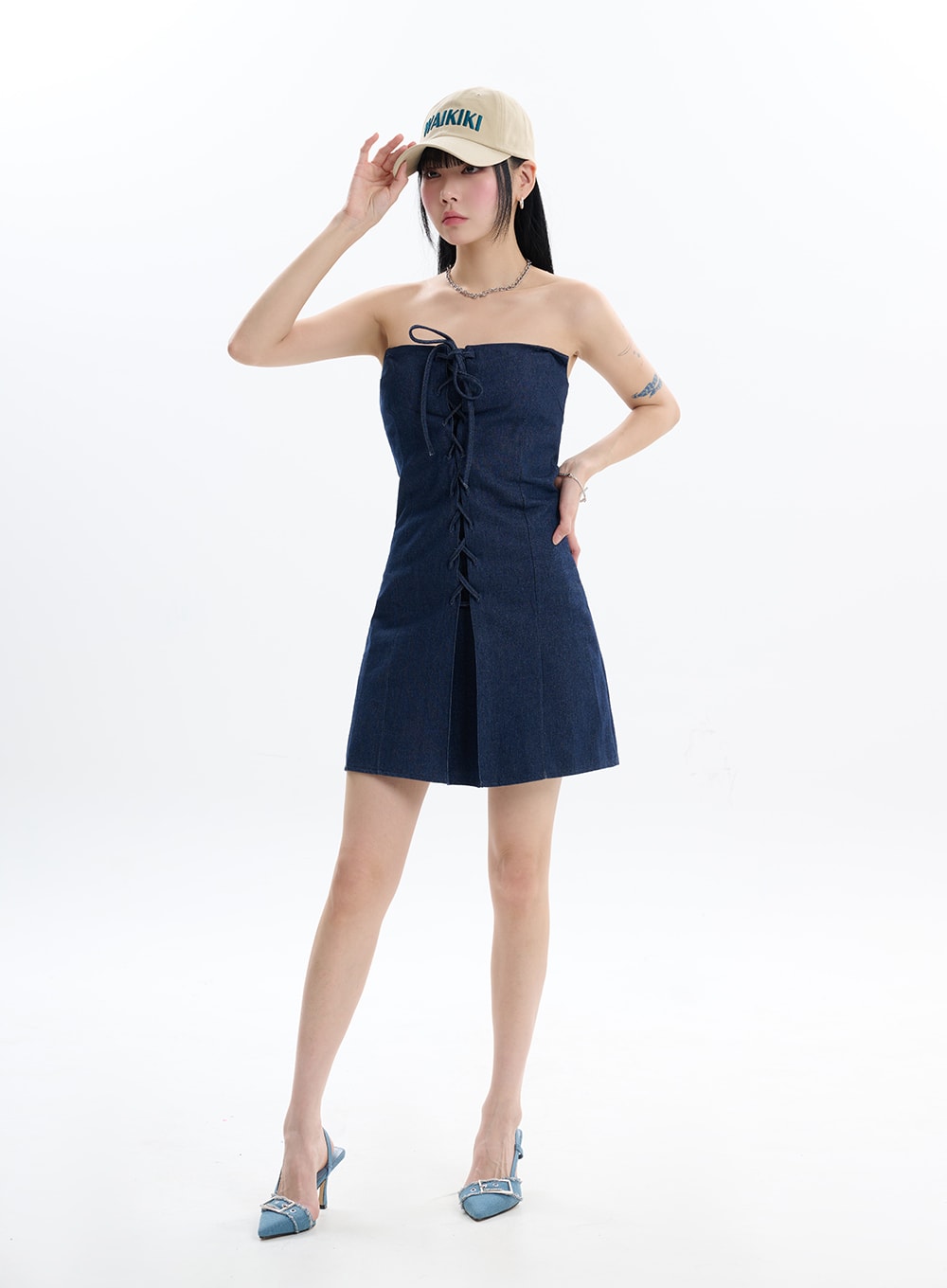 Denim Tube Dress - IF413