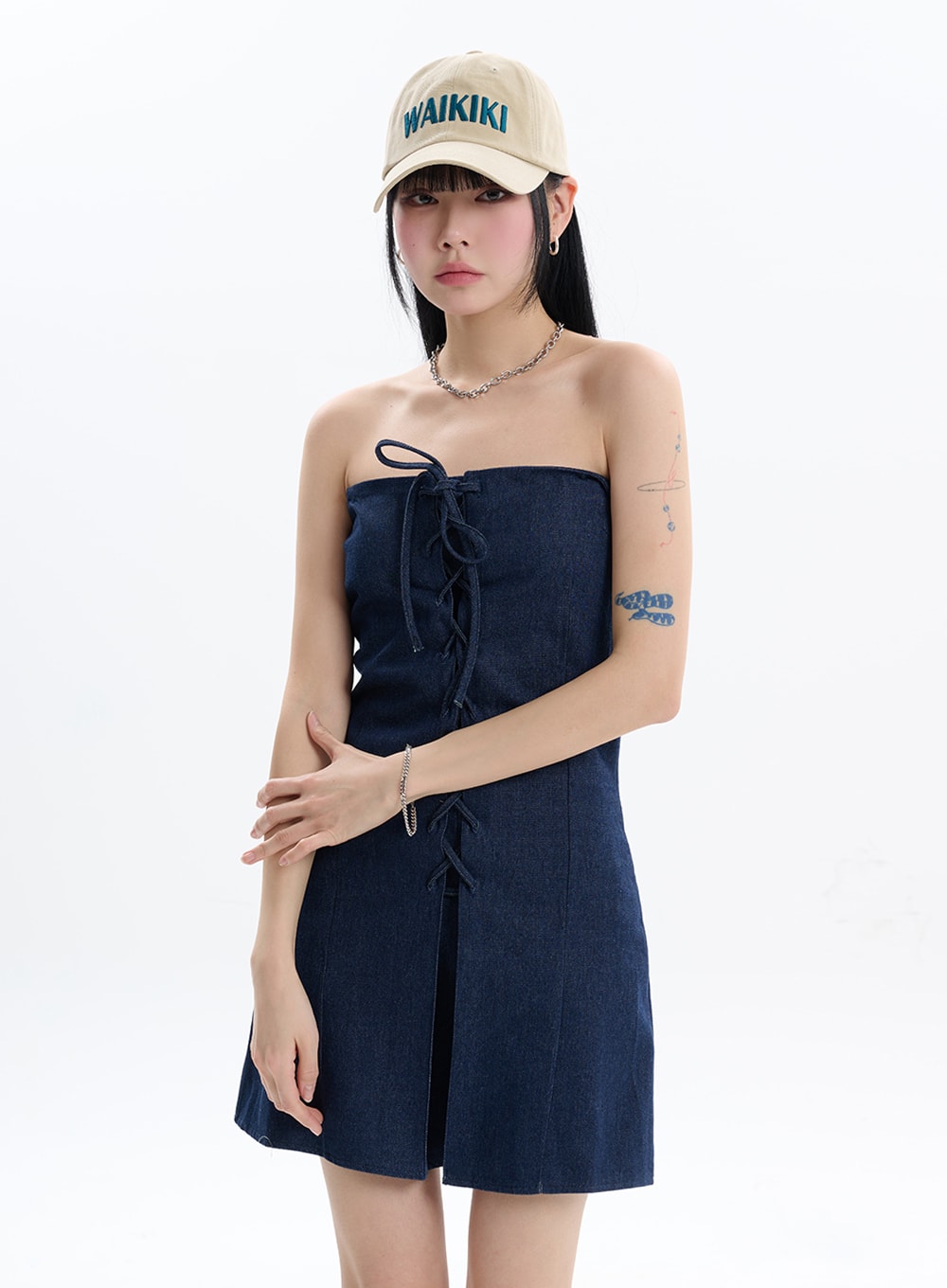 Denim Tube Dress - IF413