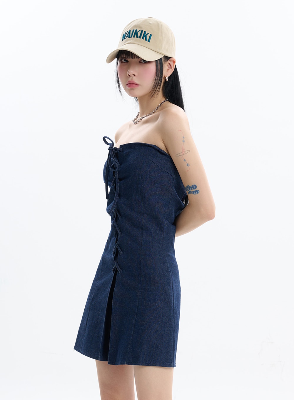 Denim Tube Dress - IF413