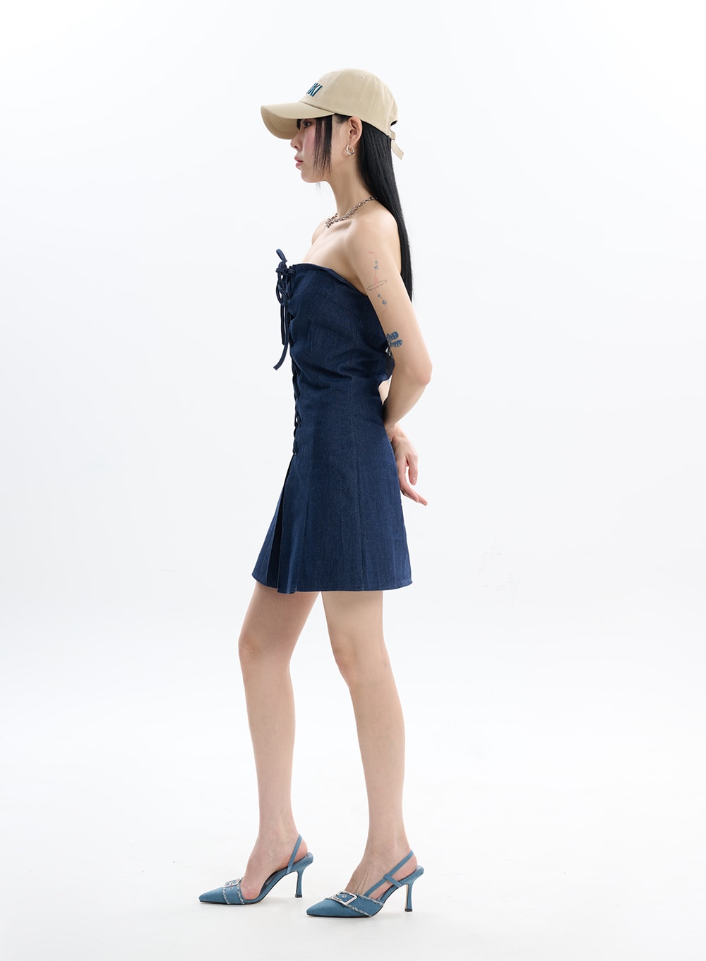 Denim Tube Dress - IF413