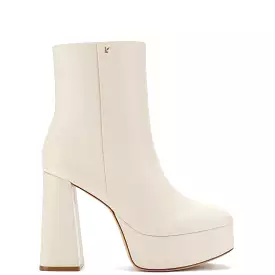 Dolly Boot Ivory Leather