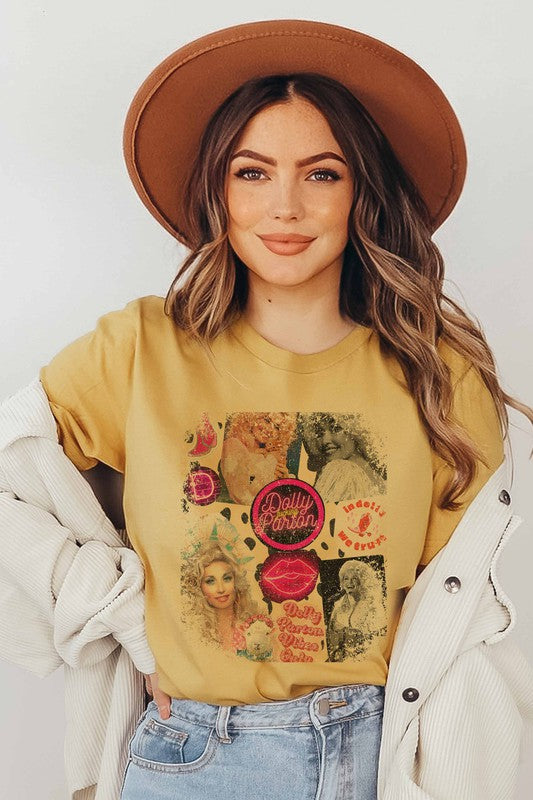 Dolly Parton Plus Size Collage Graphic Tee 