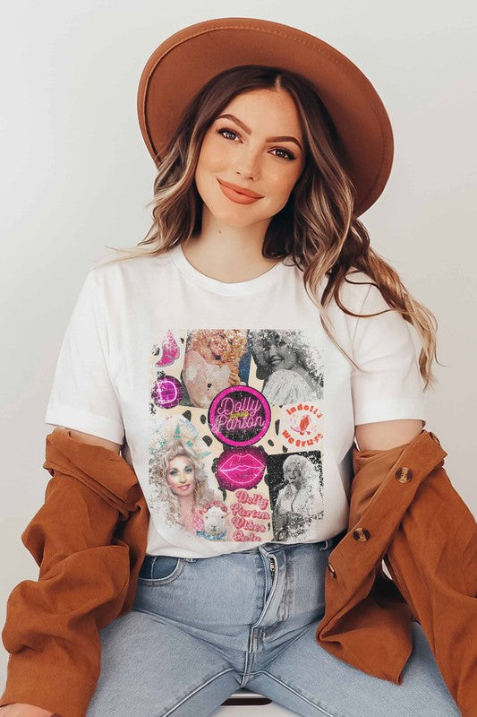 Dolly Parton Plus Size Collage Graphic Tee 