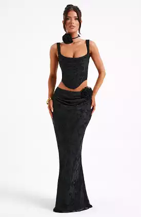 Elizabeth Black Maxi Skirt