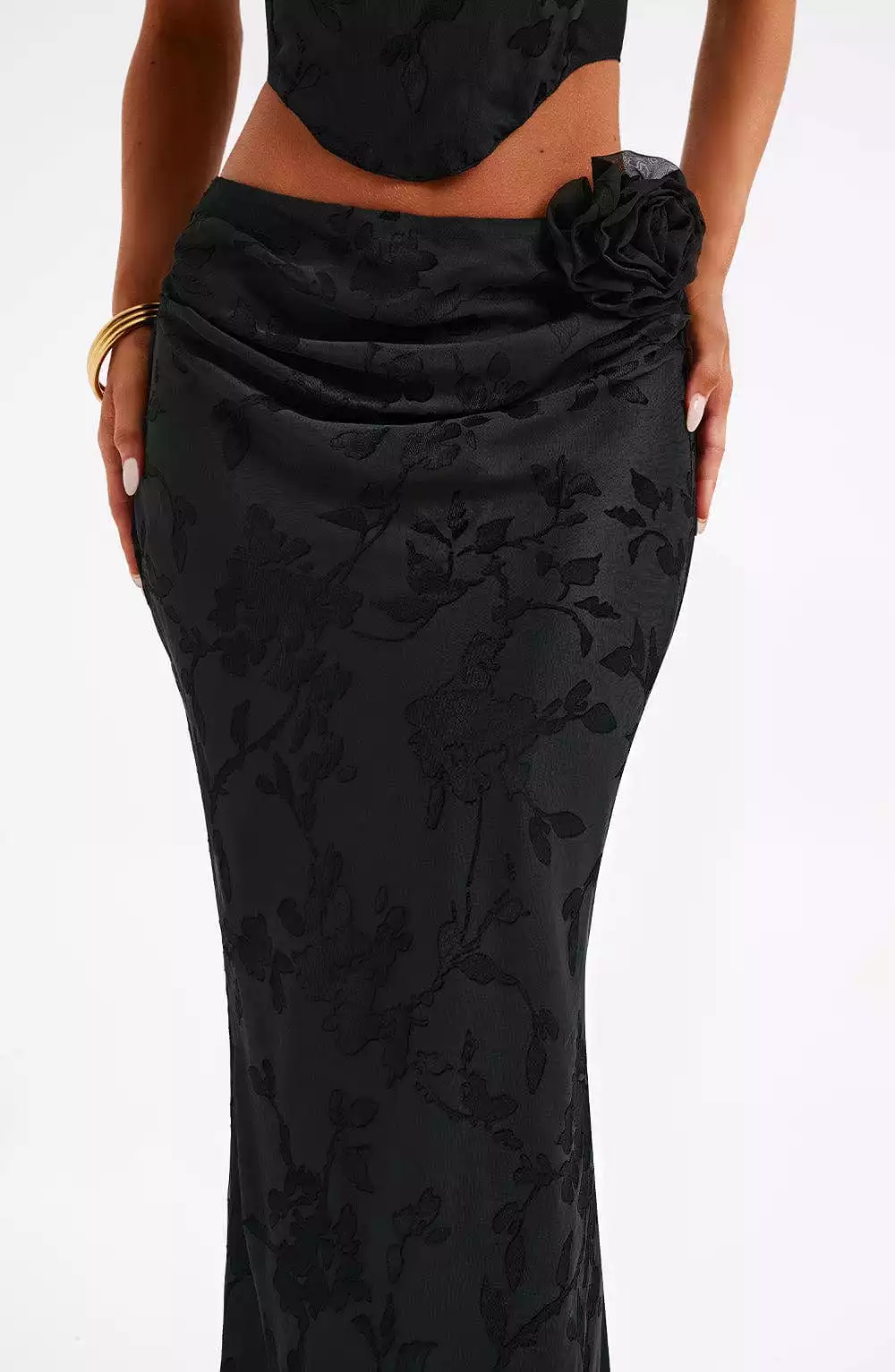 Elizabeth Black Maxi Skirt