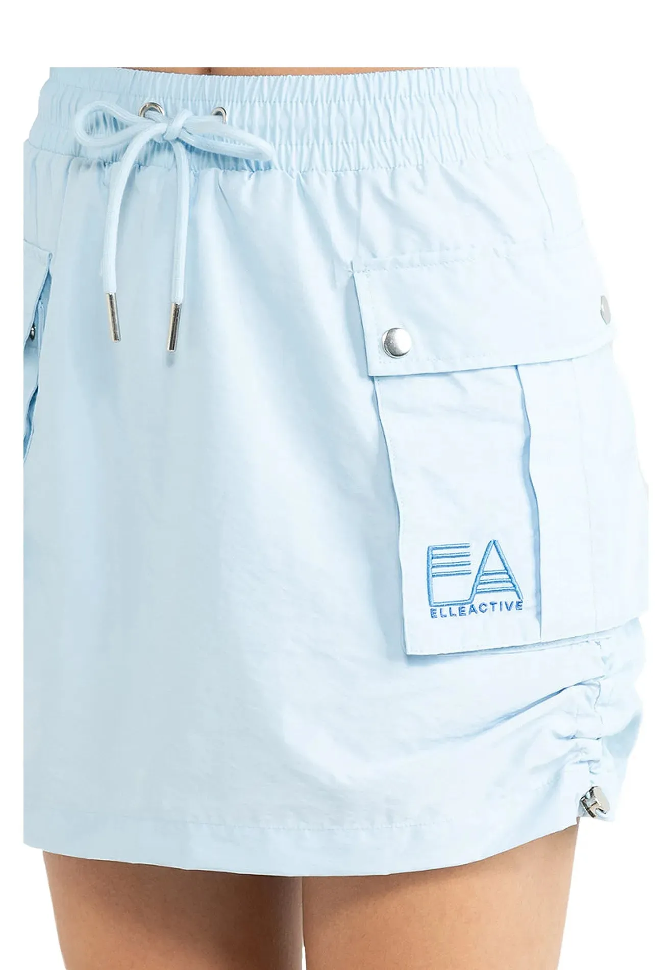 ELLE Active Skort with Drawstring Waistband and Double Flap Pockets