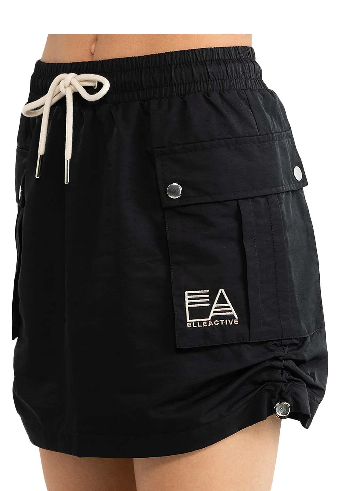 ELLE Active Skort with Drawstring Waistband and Double Flap Pockets