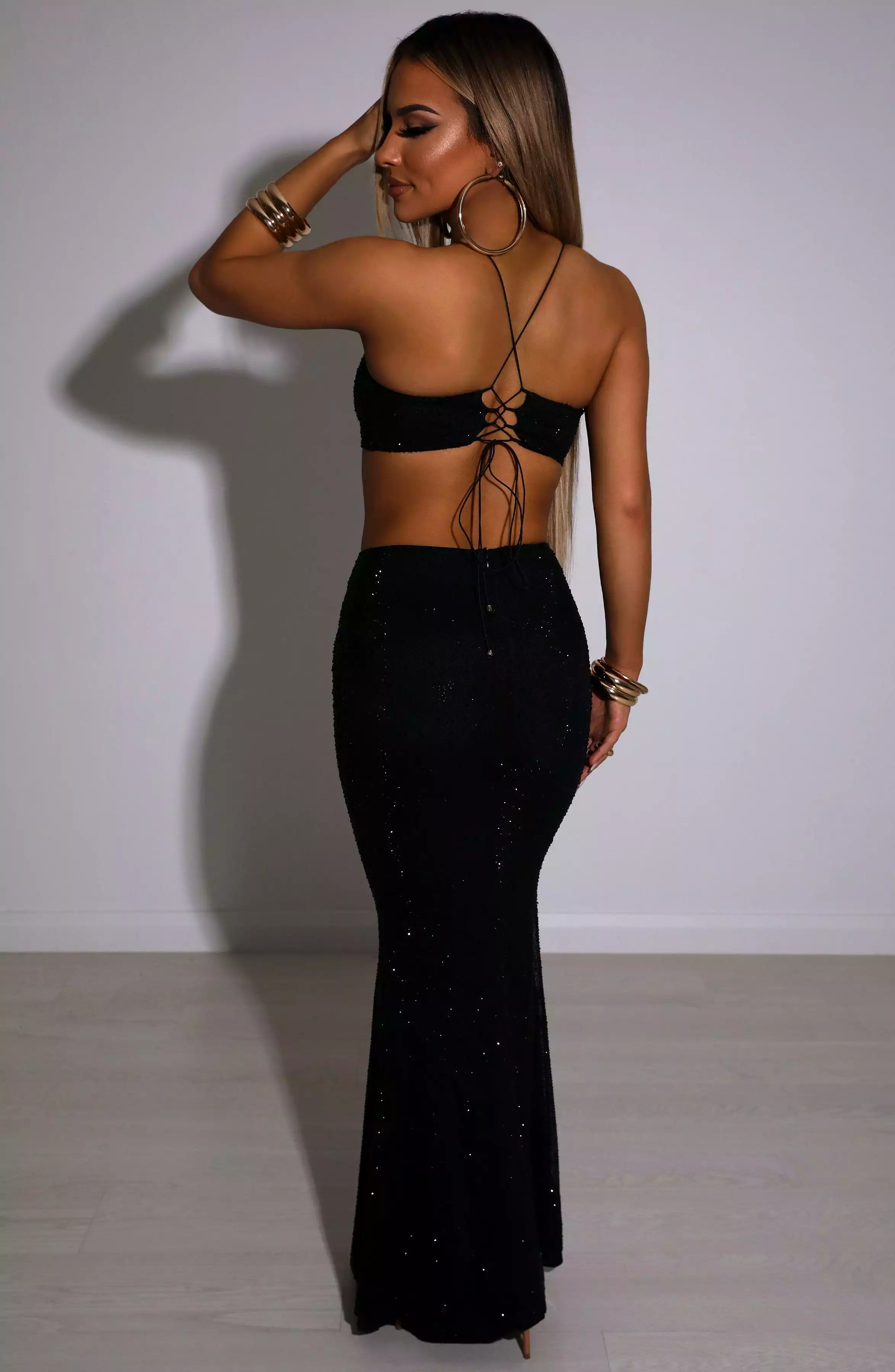 Eloise Black Maxi Skirt