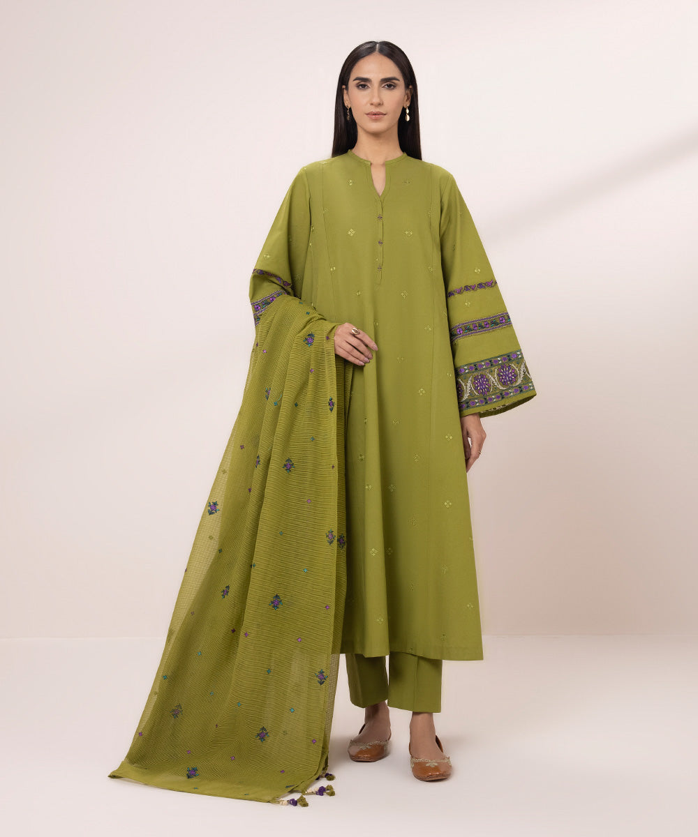 Embroidered 3-Piece Lawn Suit