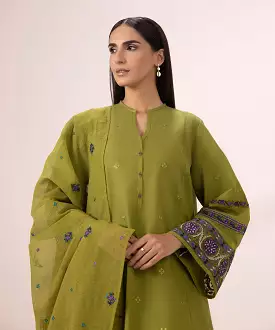 Embroidered 3-Piece Lawn Suit