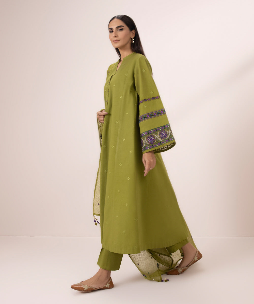 Embroidered 3-Piece Lawn Suit