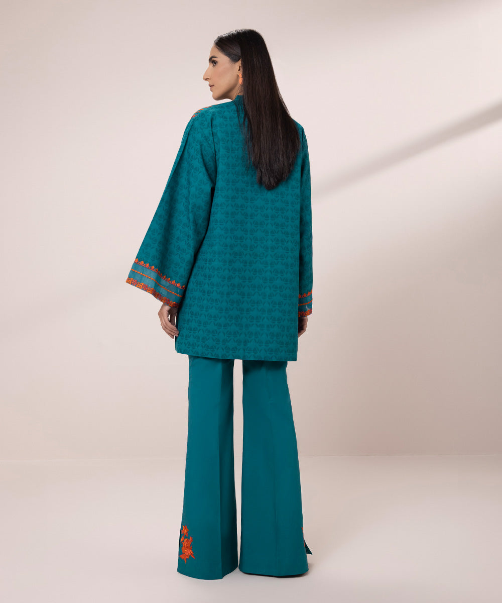 Embroidered Jacquard Suit - 2 Piece