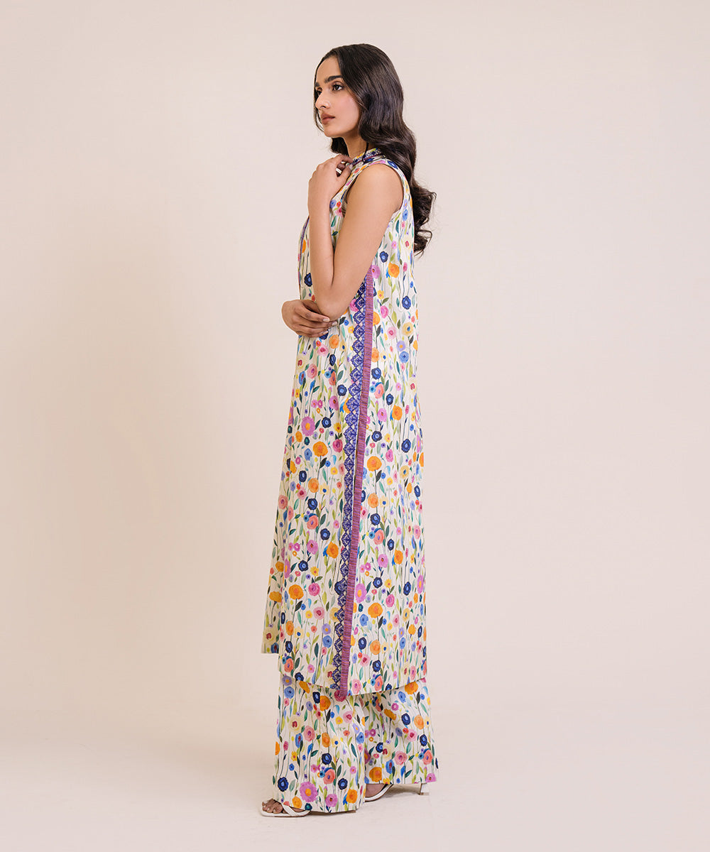 Embroidered Lawn Suit - 2 Piece