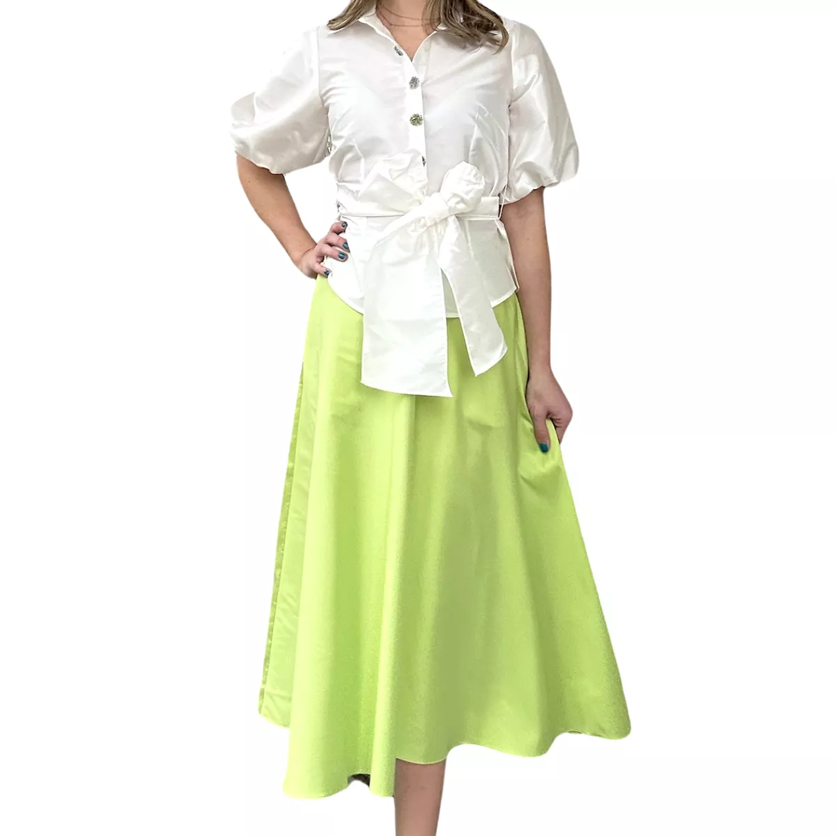 Emily Shalant Silk Party Skirt - three colors available.