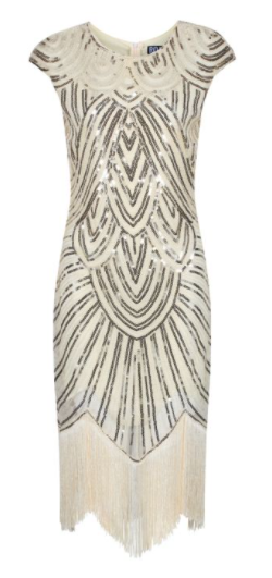 Evelyn Gold 1920s Flapper Dress