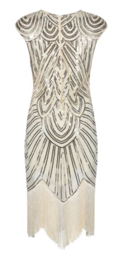 Evelyn Gold 1920s Flapper Dress