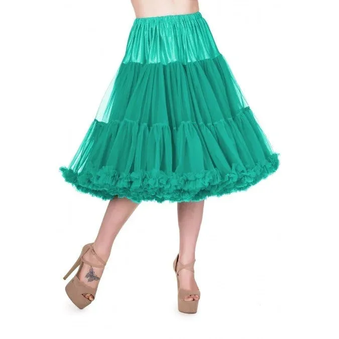 Full Green Vintage Rockabilly 1950s Petticoat Skirt