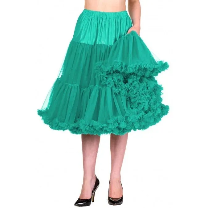 Full Green Vintage Rockabilly 1950s Petticoat Skirt