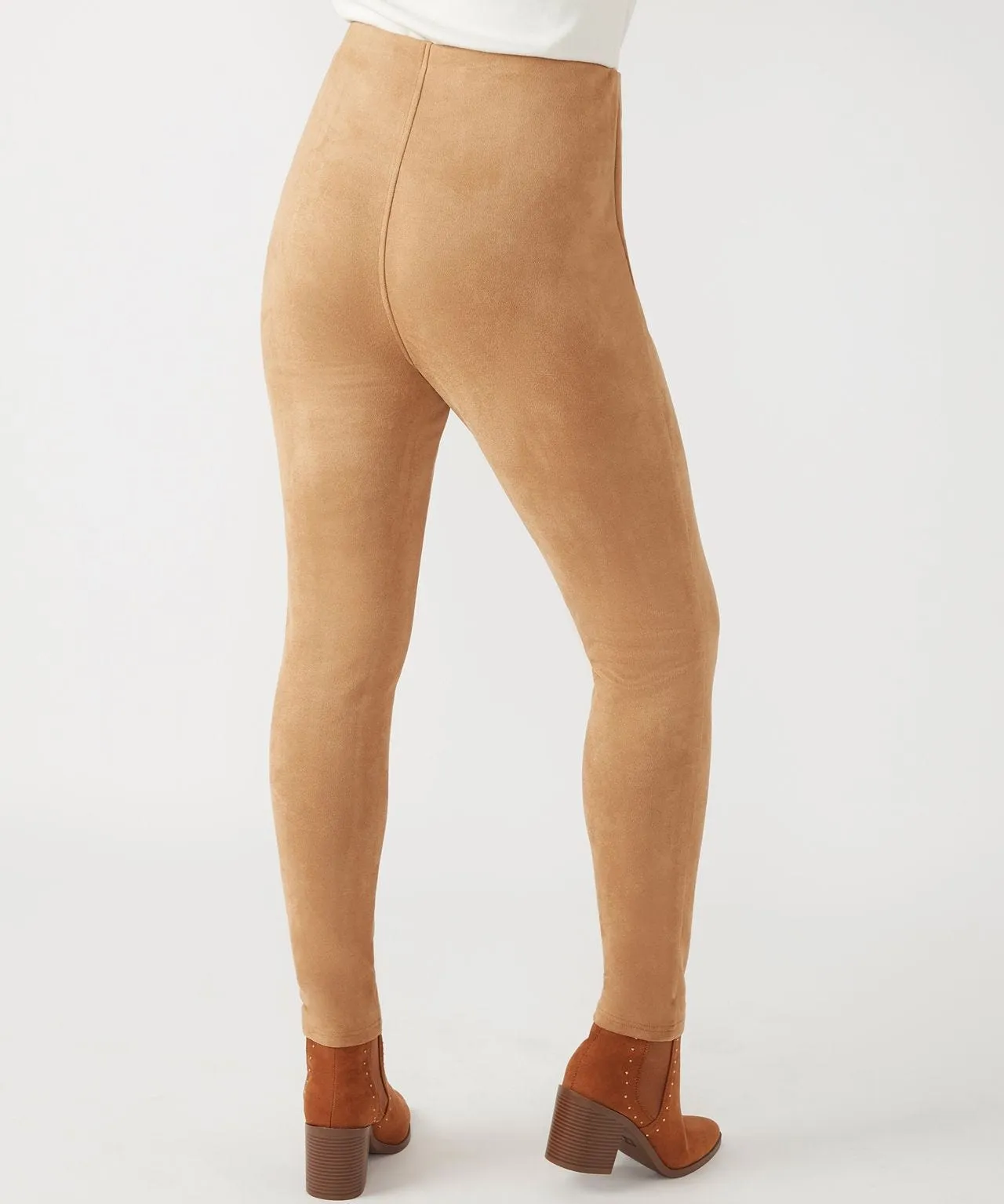 First Avenue Suede Tummy Control Leggings