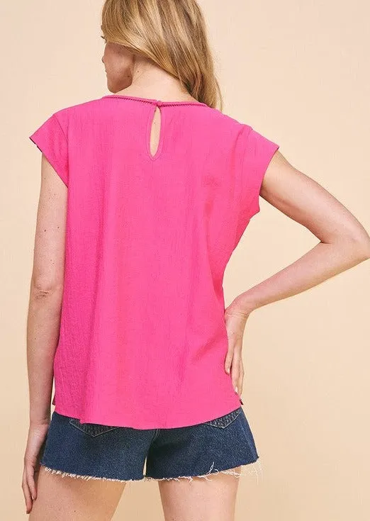 Flowy Neck Detail Vneck - 3 Colors Promotion.