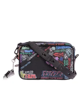 Golden Goose Graffiti Zipped Crossbody Bag