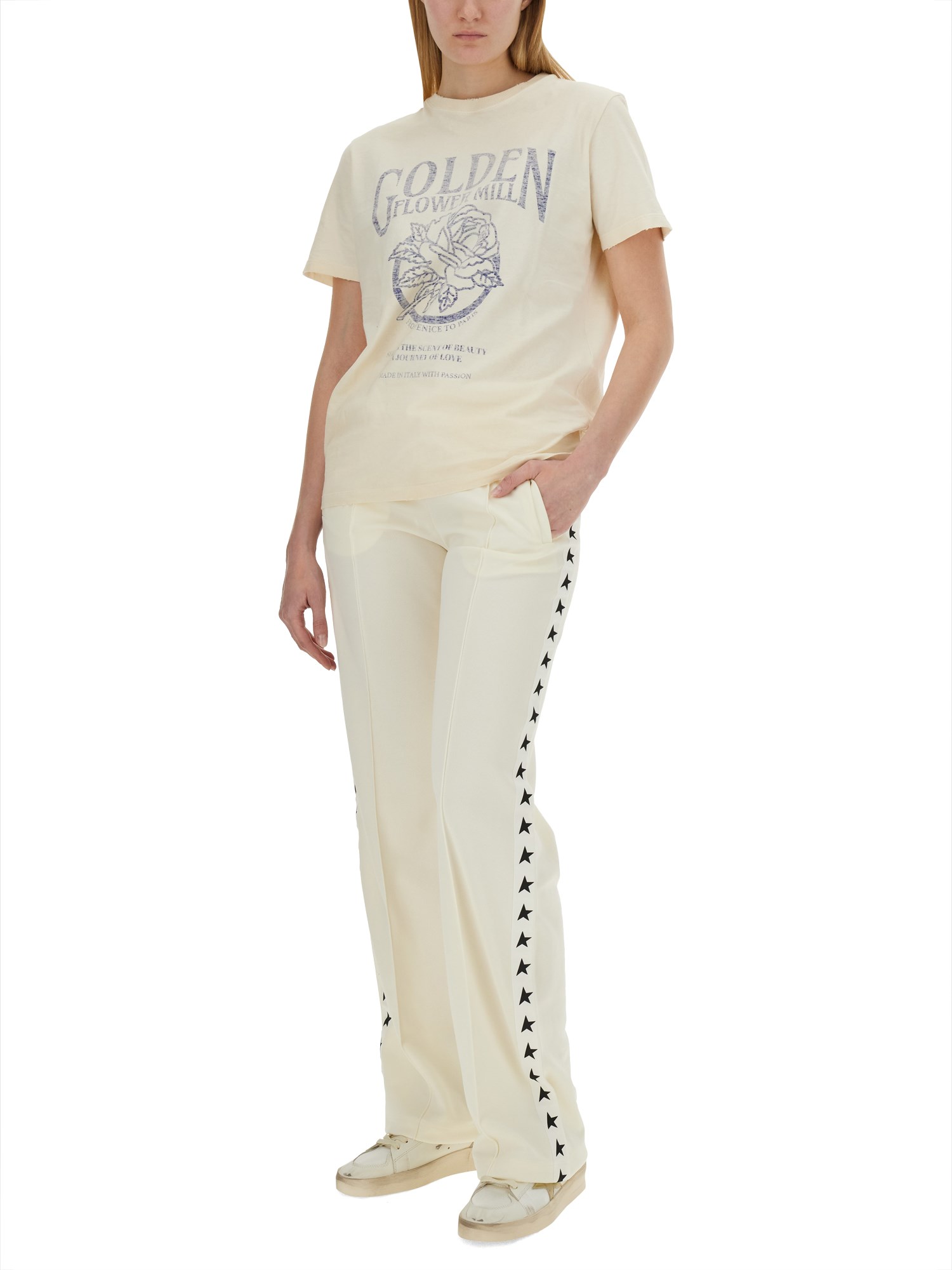 Golden Goose Jogging Pants Dorotea with Logo Bands