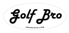 golf bro sticker white one size