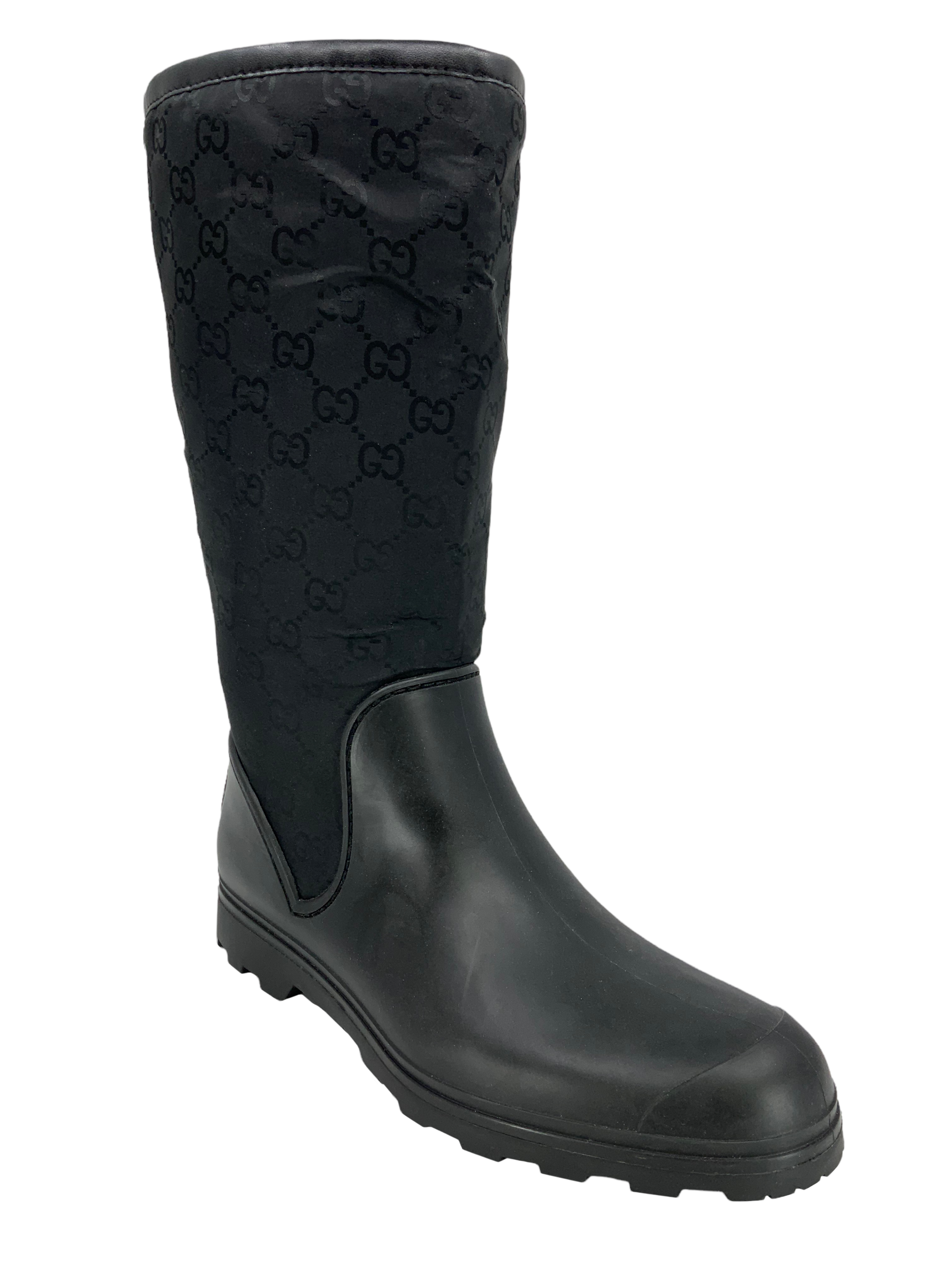 Gucci Prato GG Monogram Rain Boots 9