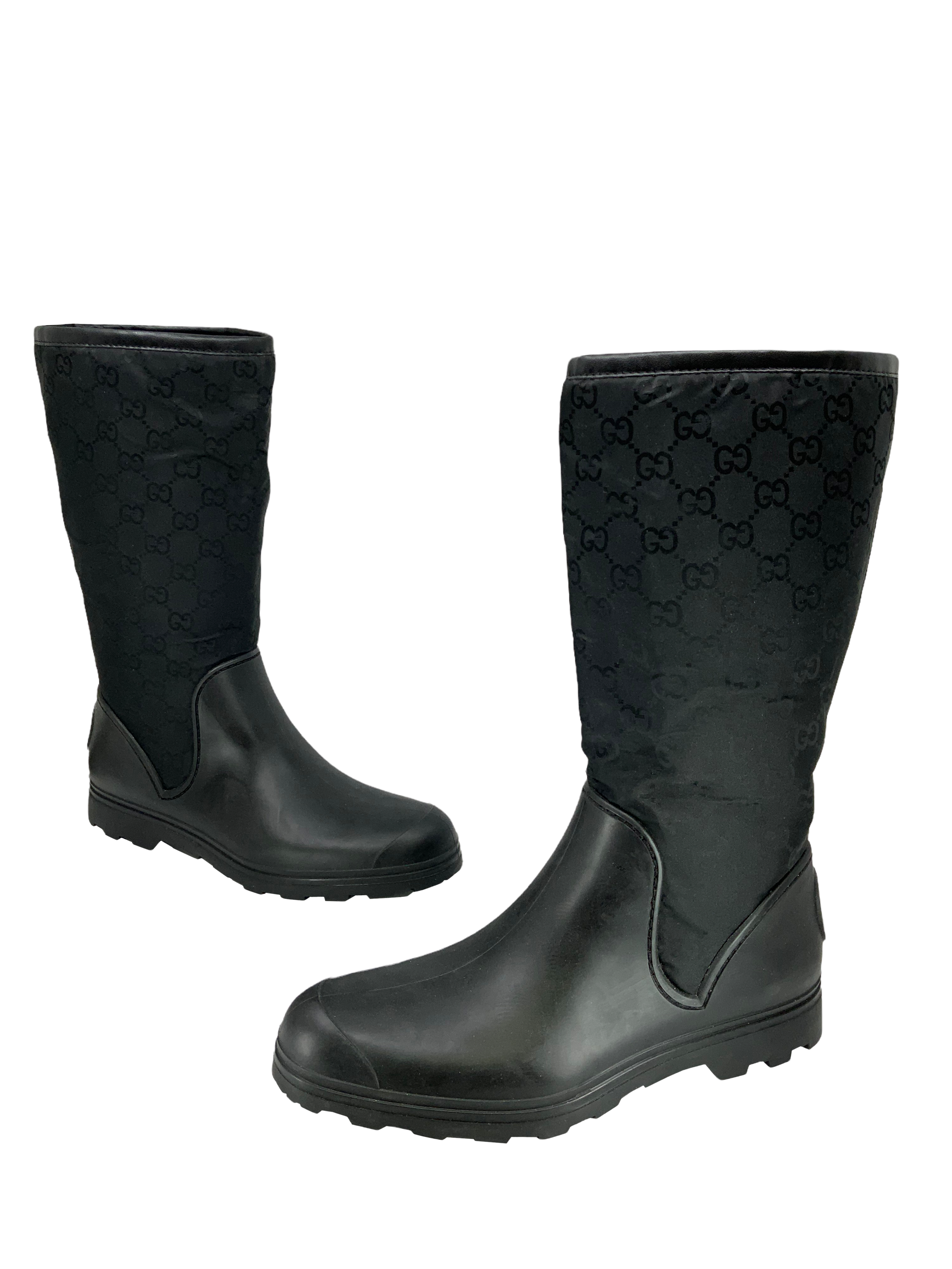 Gucci Prato GG Monogram Rain Boots 9