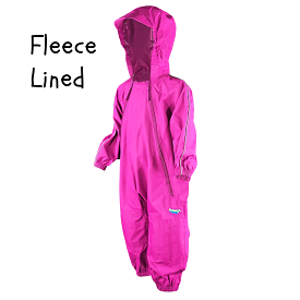 Hot Pink Fleece Lined Rain and Mud Suit - Splashy