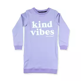 HS Kind Vibes LS Band Dress - Purple