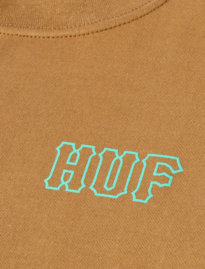 Huf women's camel short sleeve tee - one result (directly provided)