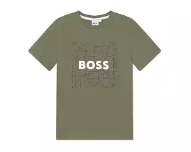 Hugo Boss Junior Cotton T-Shirt Green J25N35 724