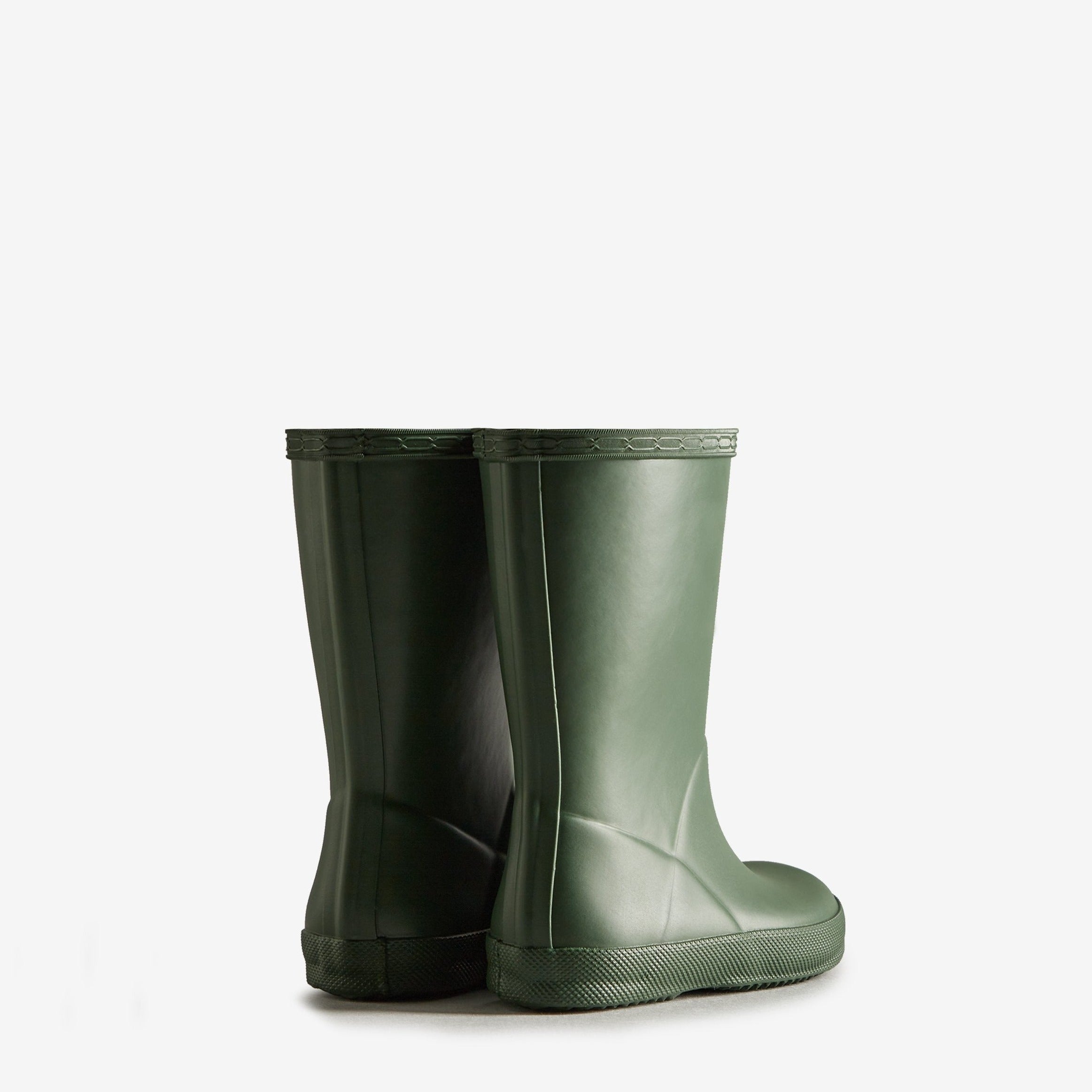 Hunter Green Kids Rain Boot