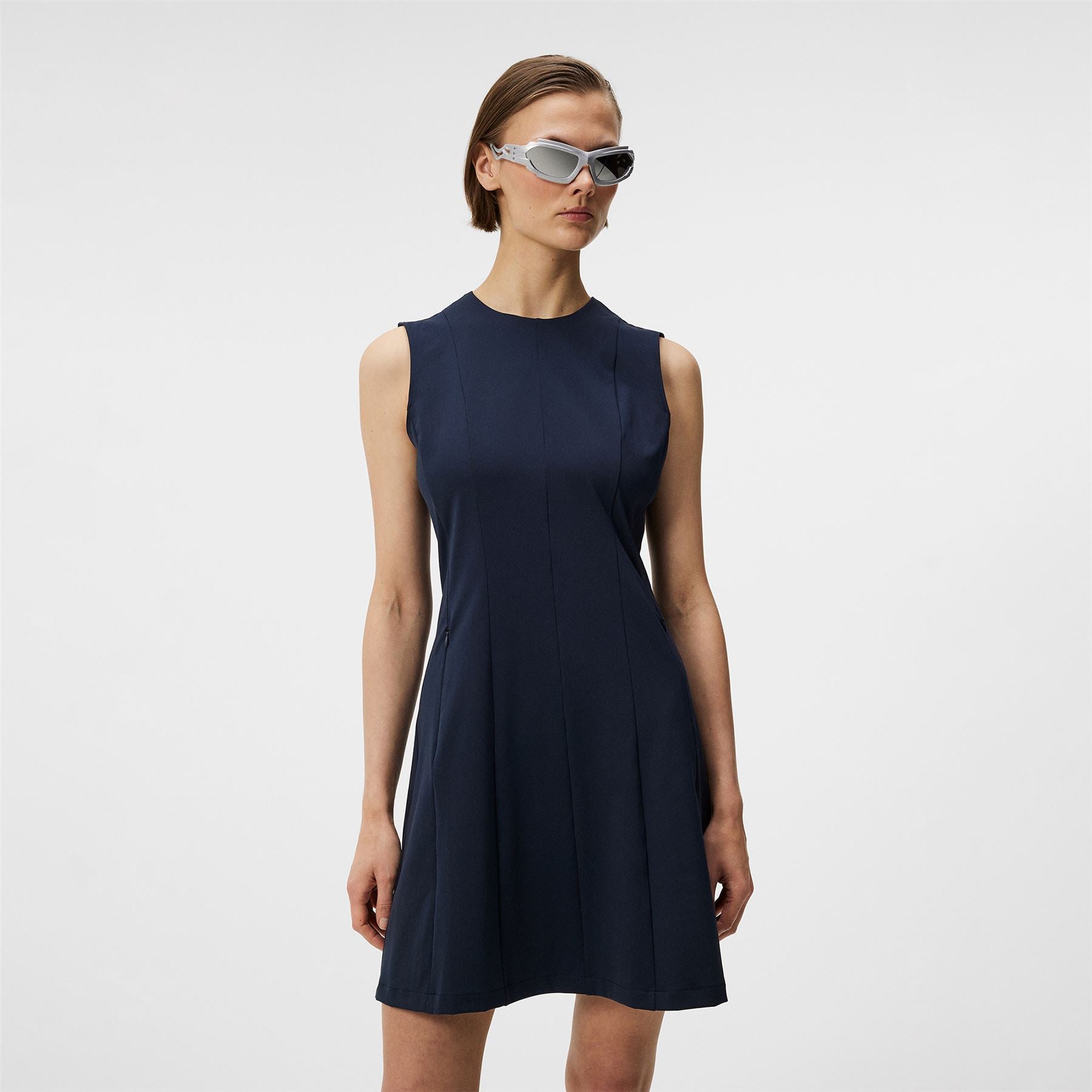 Jasmin Lux Sculpt Dress for Women in Navy - SS24